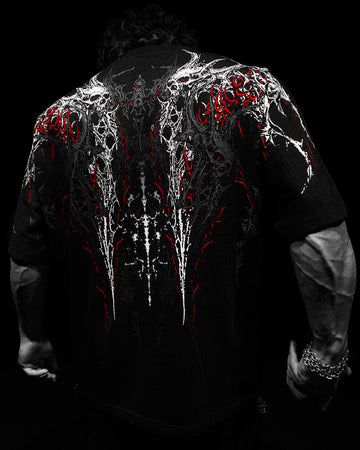 Necromancer Oversized T-shirt [HEAVENLY RED]