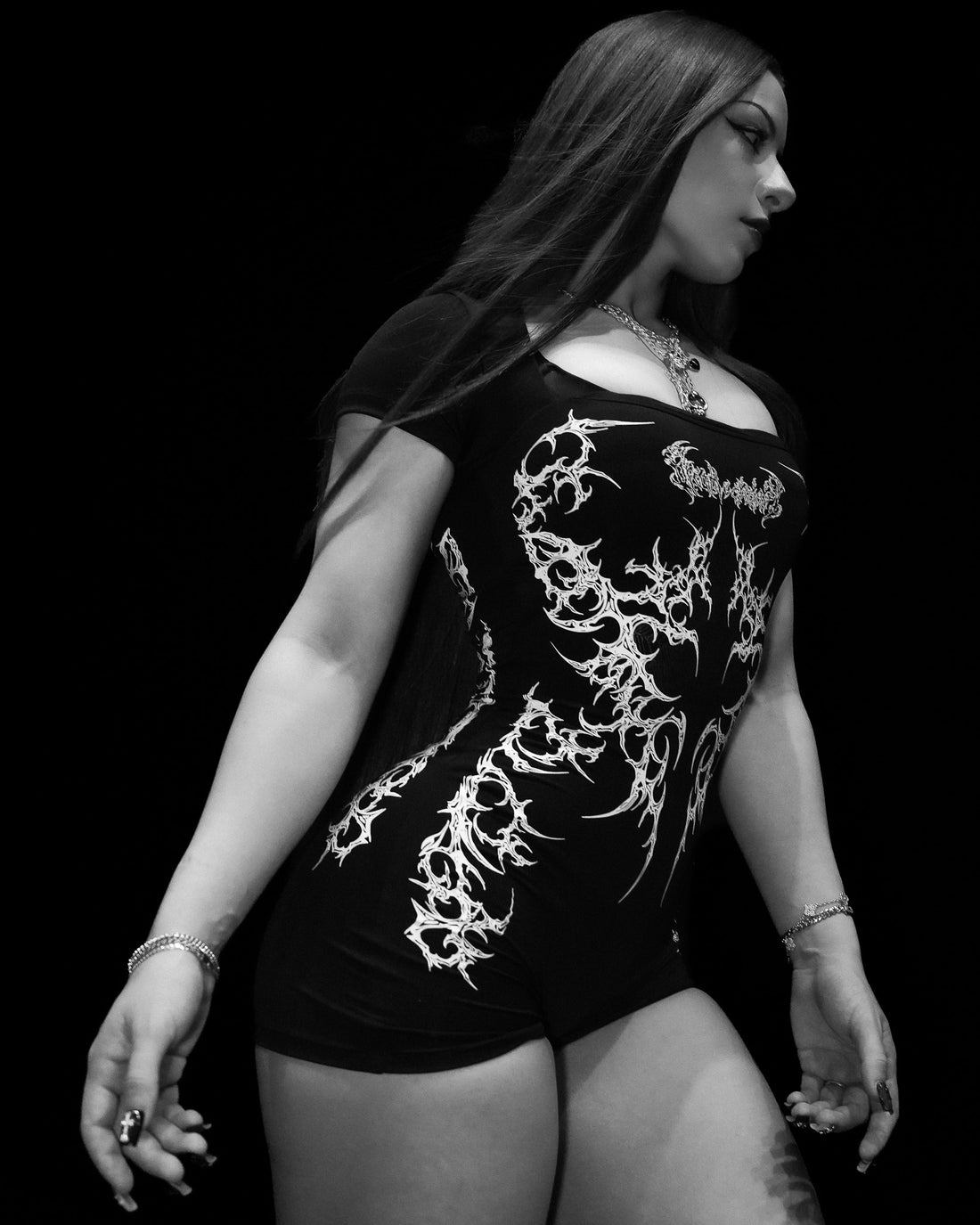 Women's Void Tech™ Spider Corpse Bodysuit [VOID BLACK]