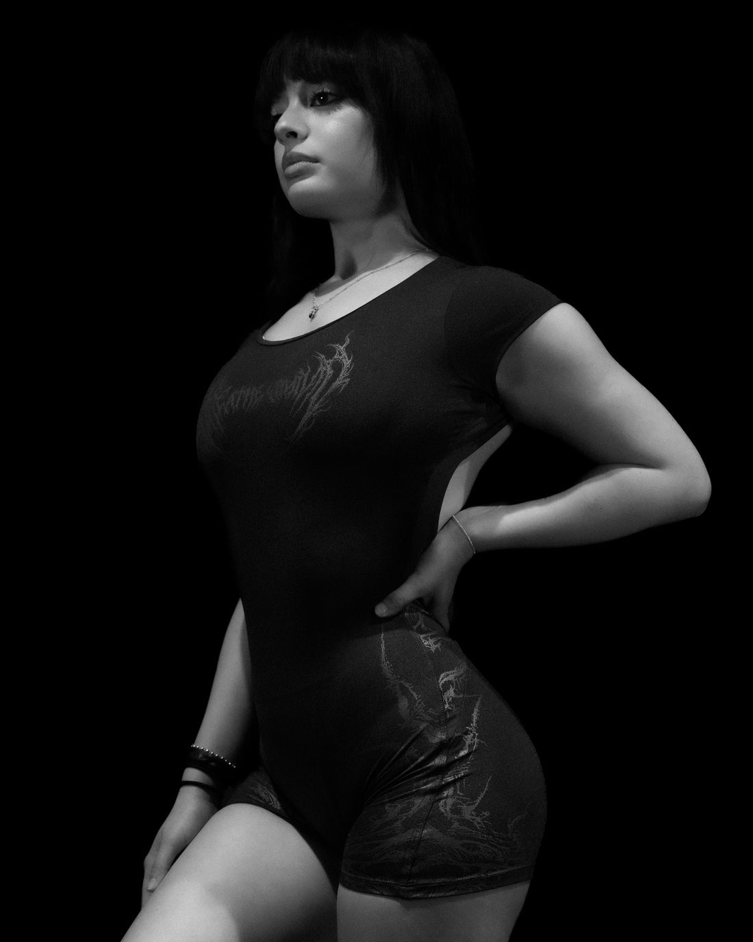 Void Tech™ Eternal Decay Open Back Bodysuit [DARKNESS]