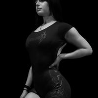Void Tech™ Eternal Decay Open Back Bodysuit [DARKNESS]