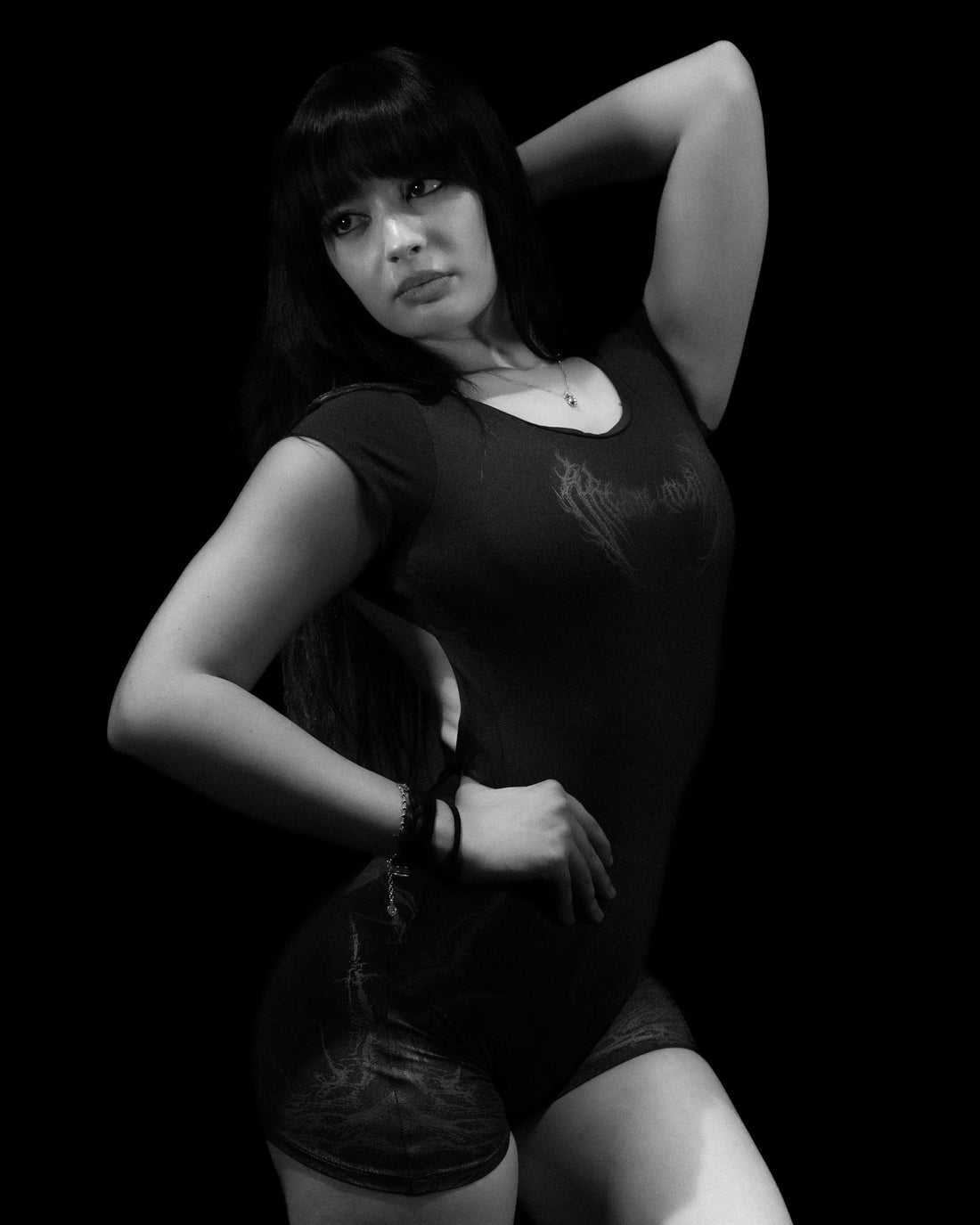 Void Tech™ Eternal Decay Open Back Bodysuit [DARKNESS]