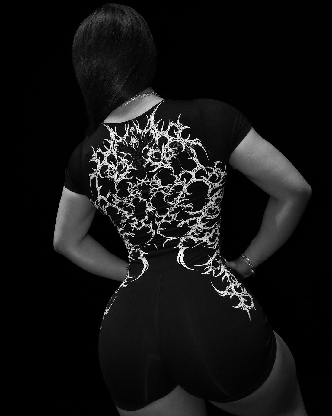 Women's Void Tech™ Spider Corpse Bodysuit [VOID BLACK]