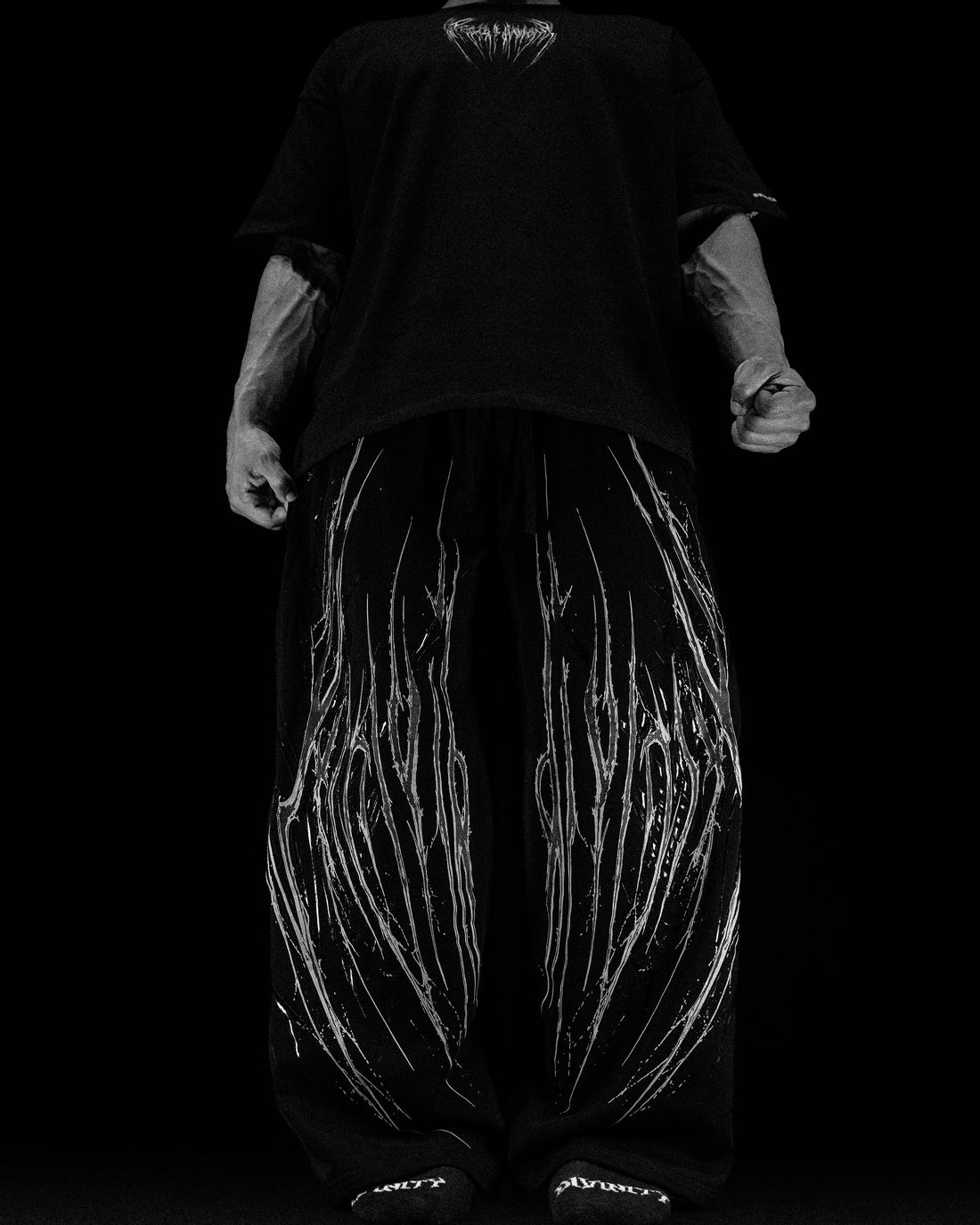 Venom Texture Symbiote Banana sweatpants [VOID BLACK]
