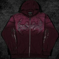 Ruined Oversized Zip-up Hoodie [VIOLA]