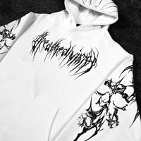 Doomslayer Oversized pullover hoodie [DIVINE WHITE]