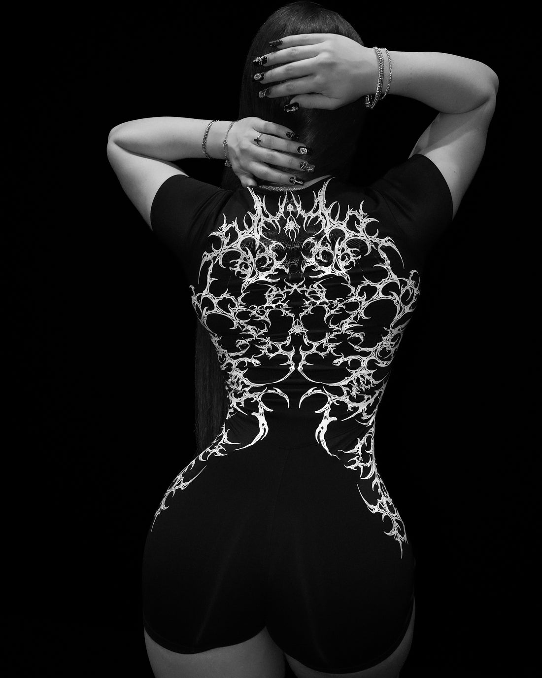 Women's Void Tech™ Spider Corpse Bodysuit [VOID BLACK]