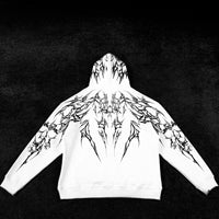 Doomslayer Oversized pullover hoodie [DIVINE WHITE]