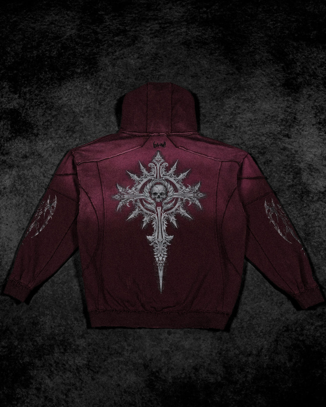 Ruined Oversized Zip-up Hoodie [VIOLA]