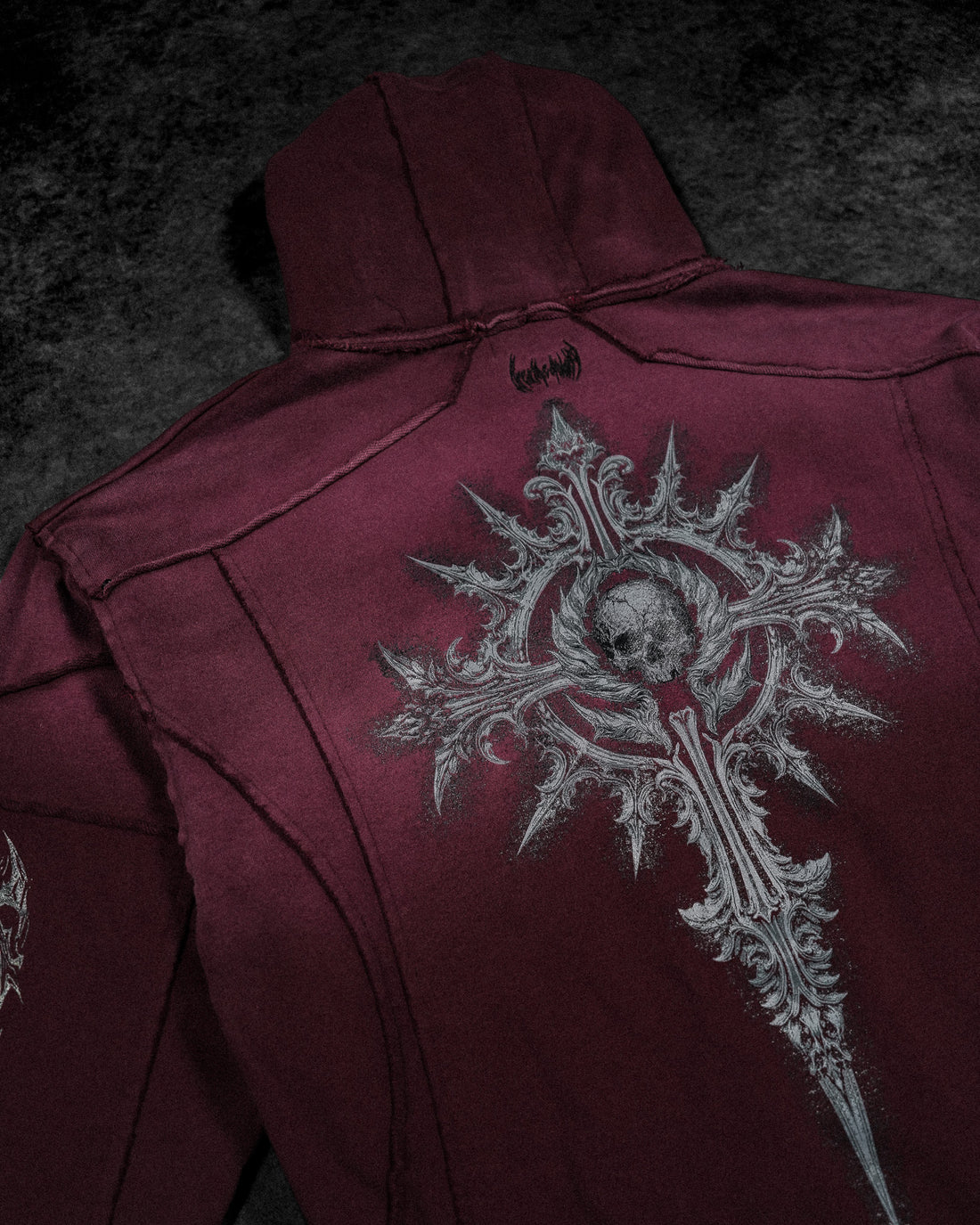 Ruined Oversized Zip-up Hoodie [VIOLA]