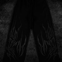 Nightfall Uncuffed Luxury Oversized Sweatpants [DARKNESS]