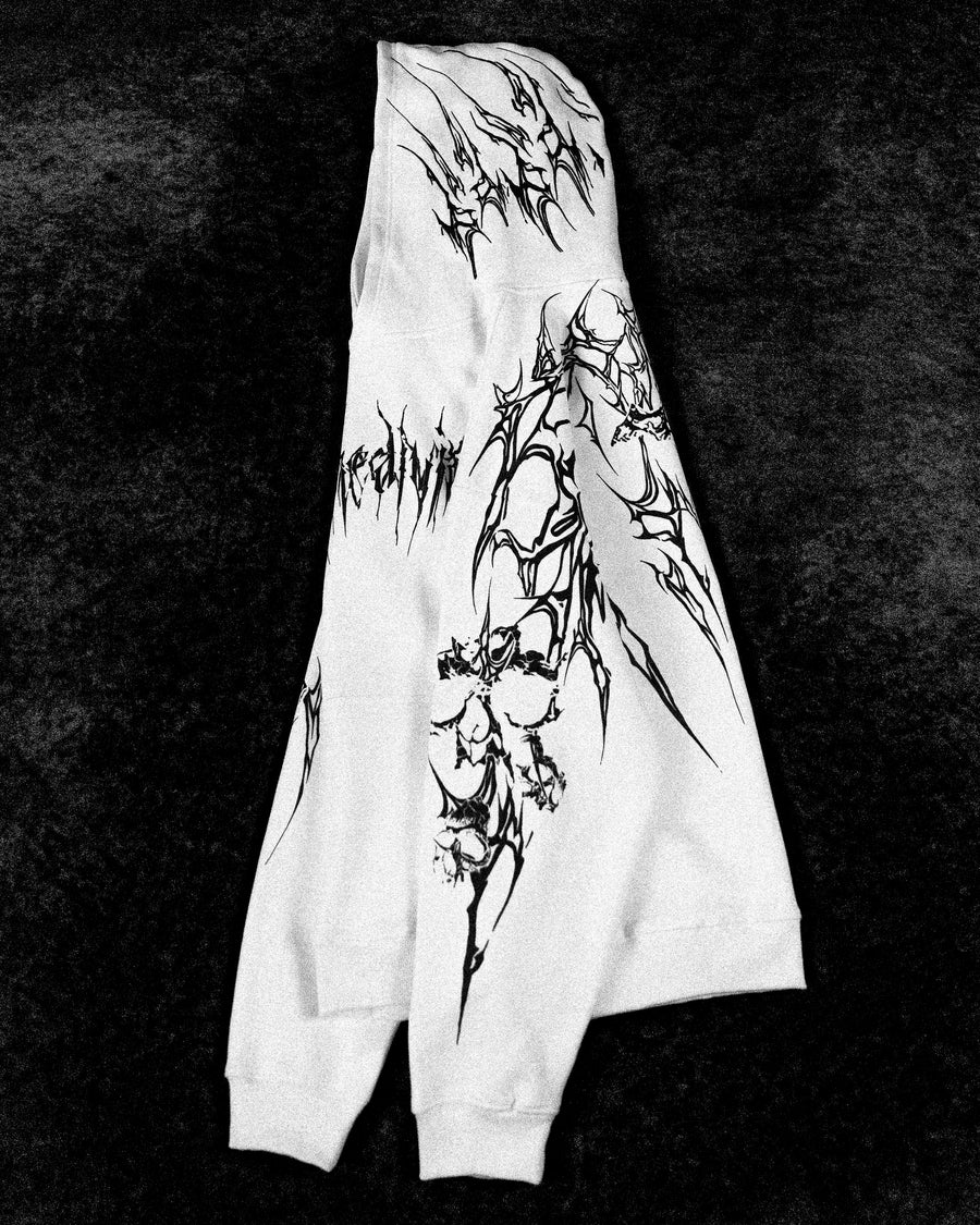 Doomslayer Oversized pullover hoodie [DIVINE WHITE]