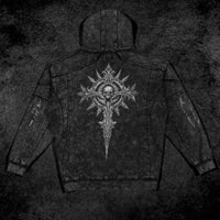 Ruined Oversized Zip-up Hoodie [GHOST]
