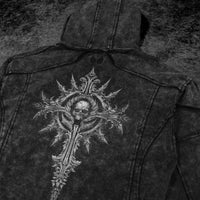 Ruined Oversized Zip-up Hoodie [GHOST]