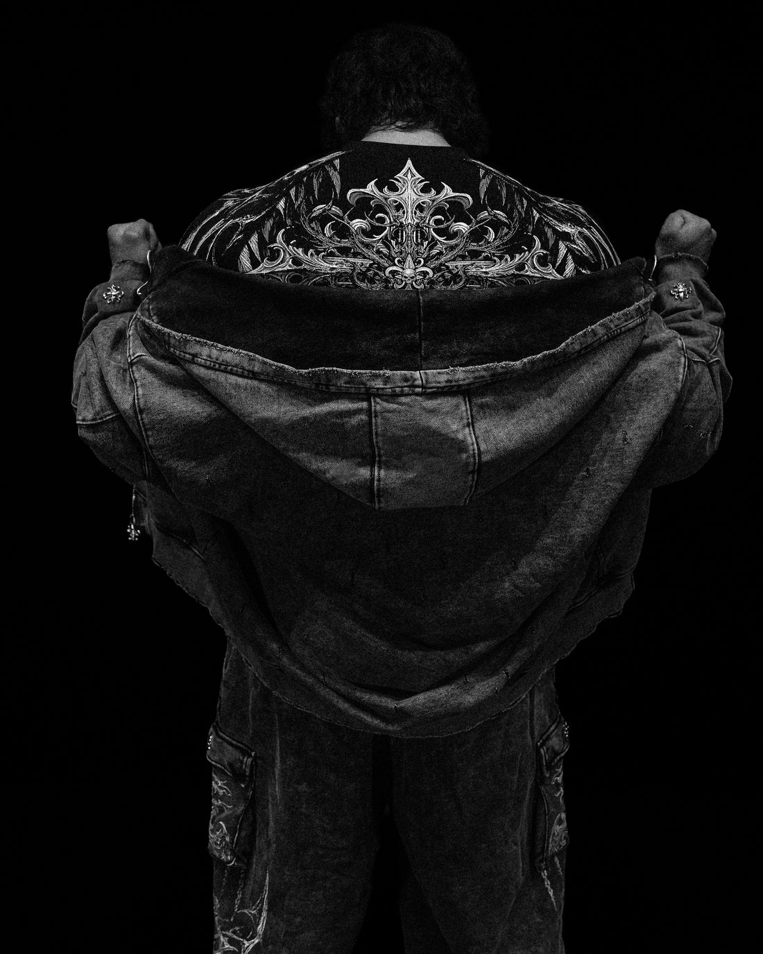 Mens Tarnished Zip-up Hoodie [VINTAGE]