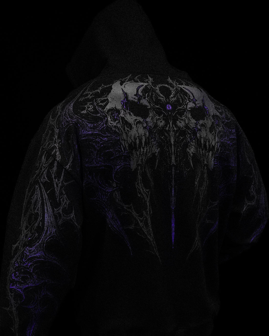 Eclipse Oversized Pullover Hoodie [HOLLOW PURPLE]