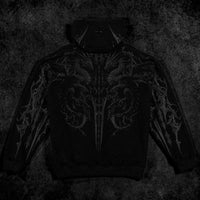 Dragon Blade Oversized pullover hoodie [DARKNESS]