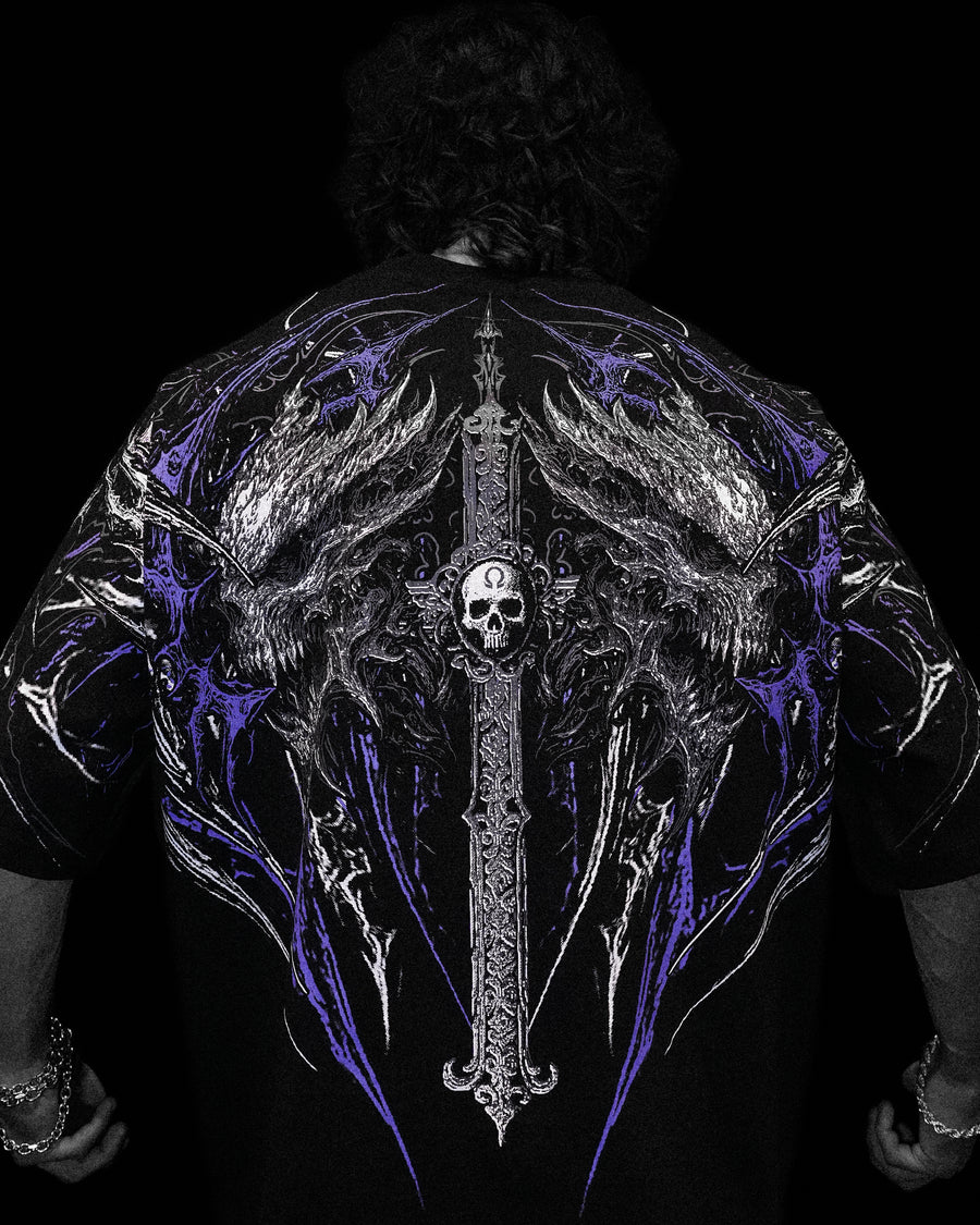 Hollow Souls Oversized T-shirt [HOLLOW PURPLE]