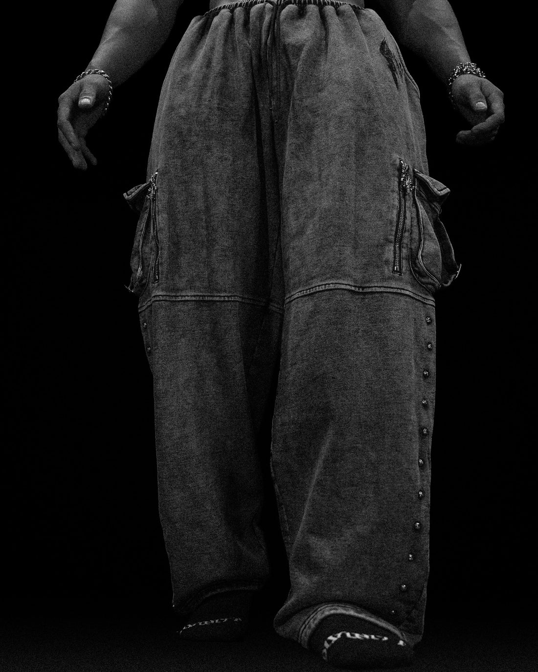 Metallic Tactical Uncuffed Cargos [VINTAGE]