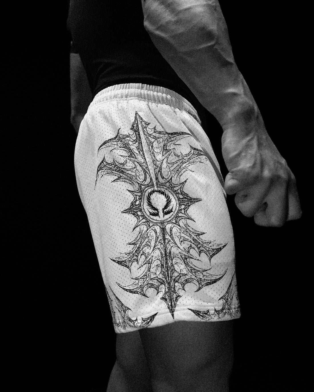 Excalibur Bodybuilding Mesh shorts [DIVINE WHITE]