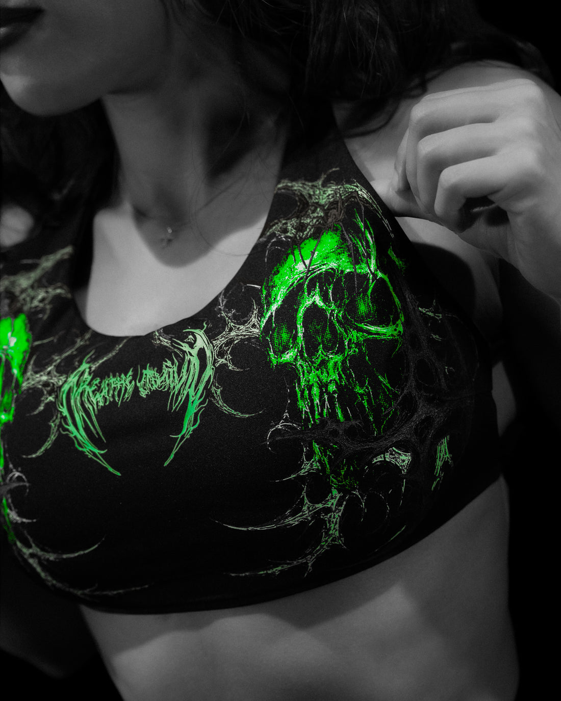 Void Tech™ Death Veil Sports Bra [GLOW IN THE DARK]