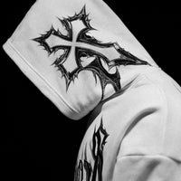 Nightfall Oversized Pullover Hoodie [DIVINE WHITE]