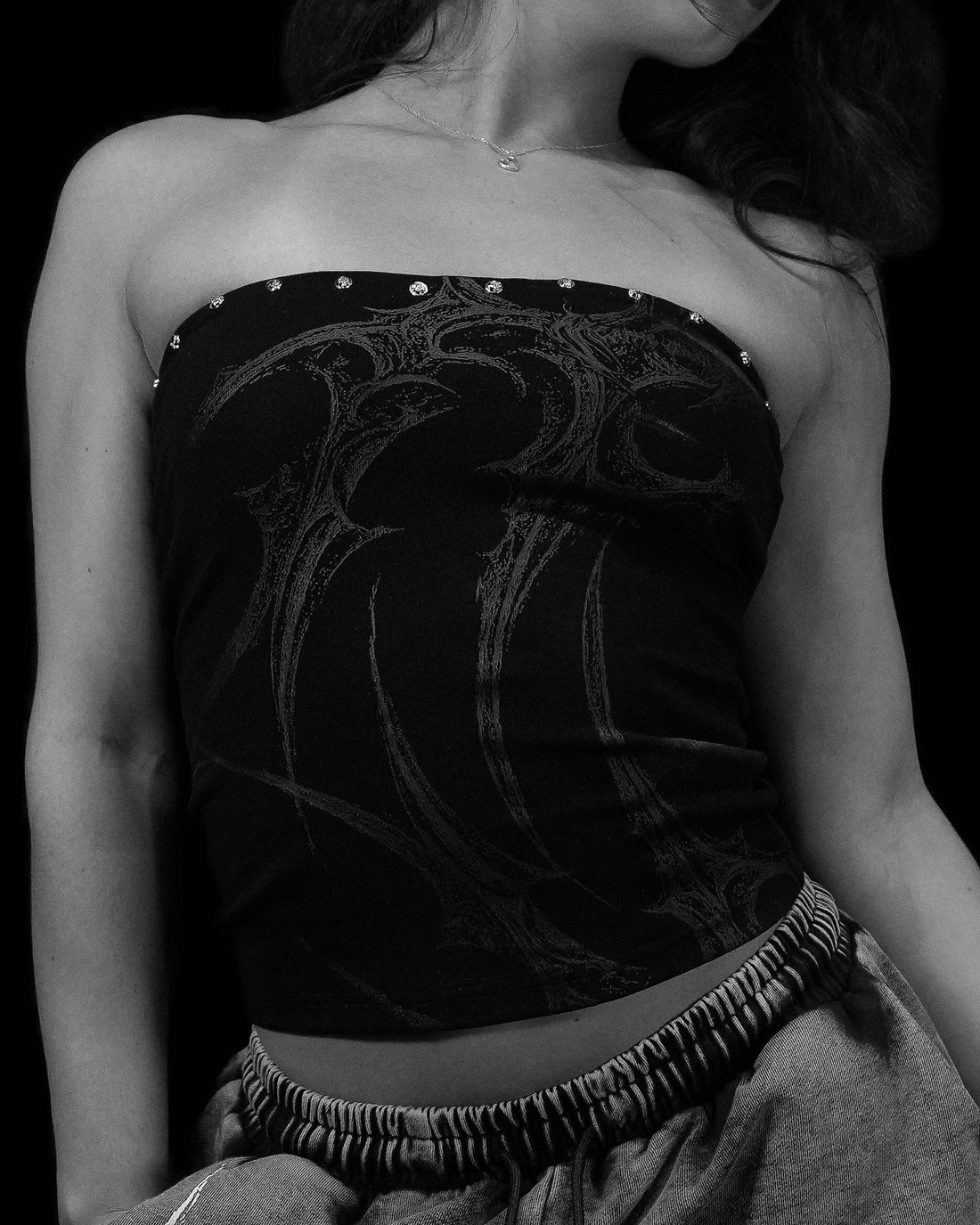 Women's Eternal Blade Tube Top [DARKNESS]