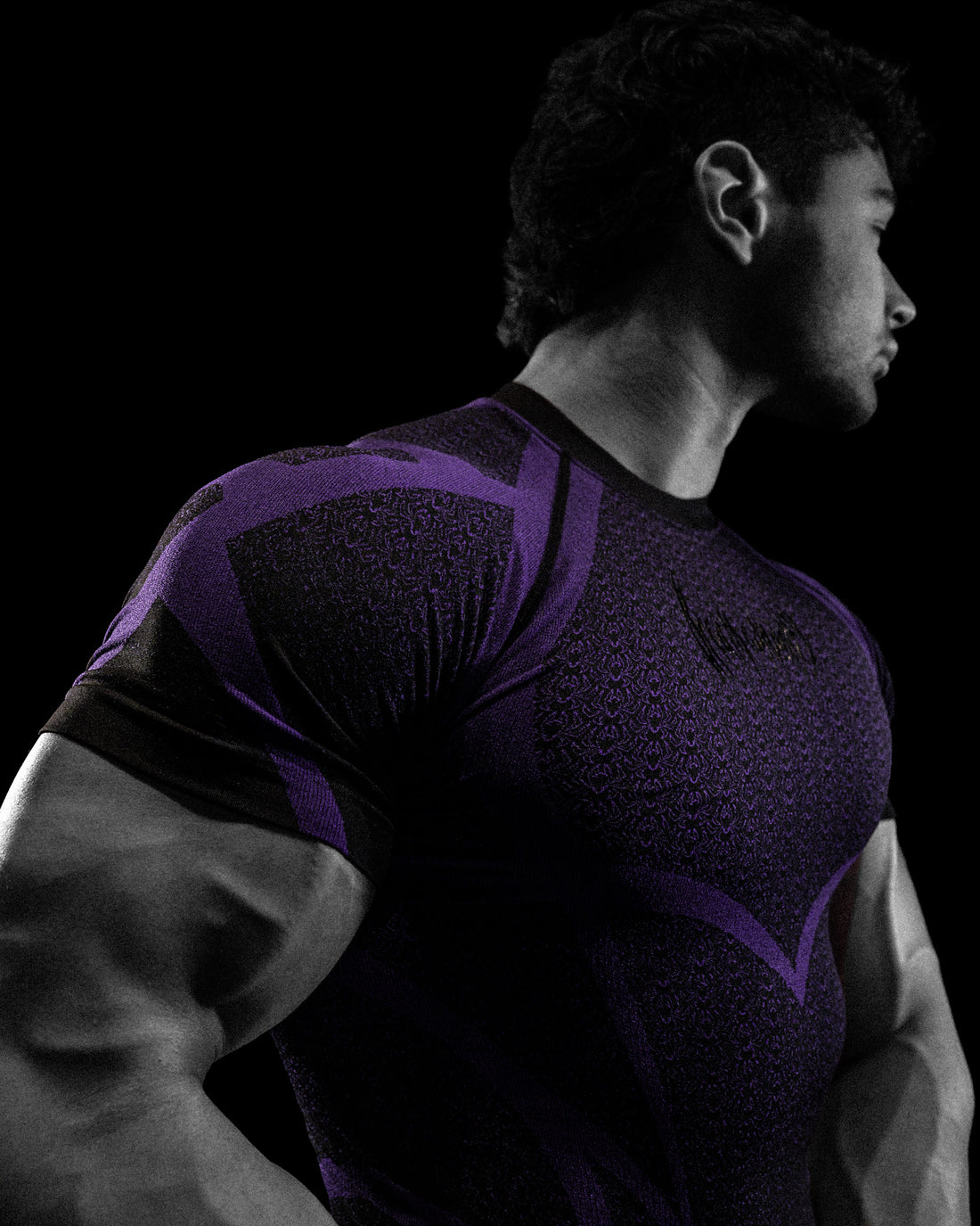 Doom Tech™ Spider-Corpse Short Sleeve Compression [AMETHYST]