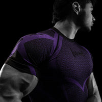 Doom Tech™ Spider-Corpse Short Sleeve Compression [AMETHYST]