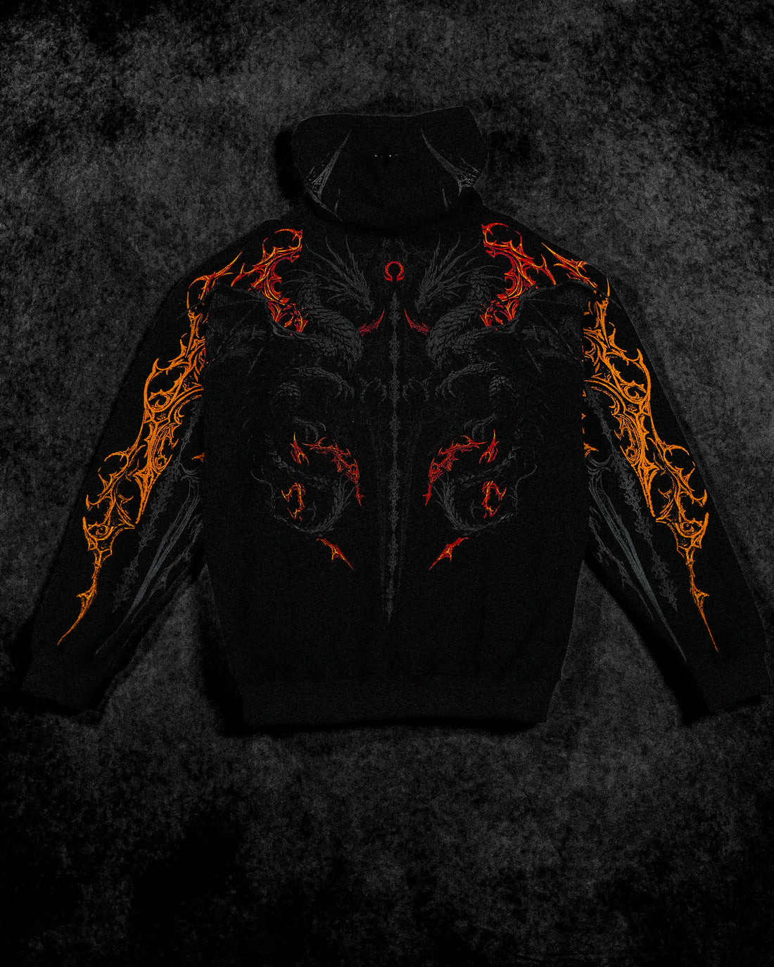 Dragon Blade Oversized pullover hoodie [INFERNO]
