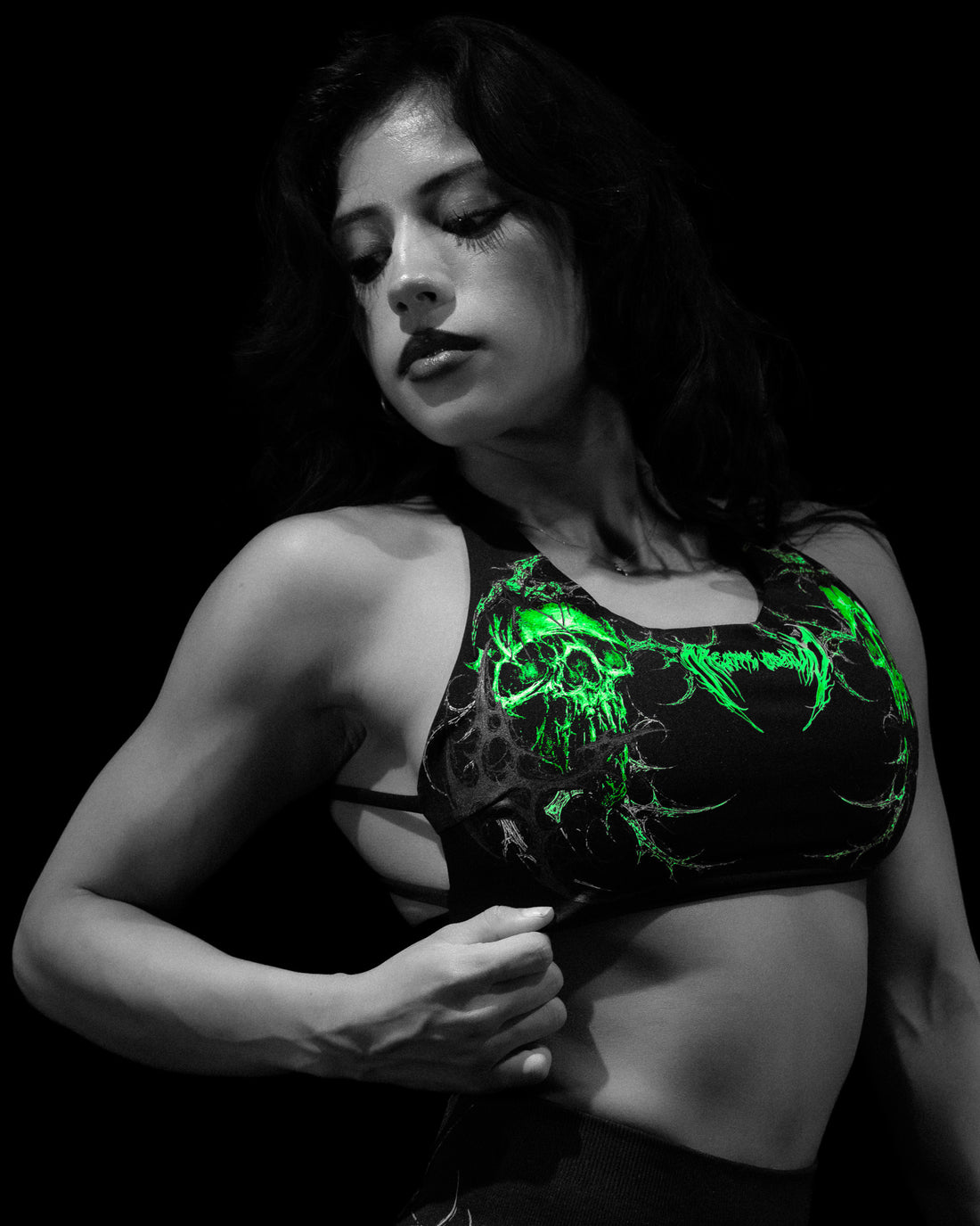 Void Tech™ Death Veil Sports Bra [GLOW IN THE DARK]