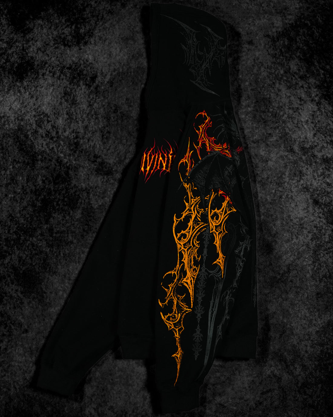 Dragon Blade Oversized pullover hoodie [INFERNO]