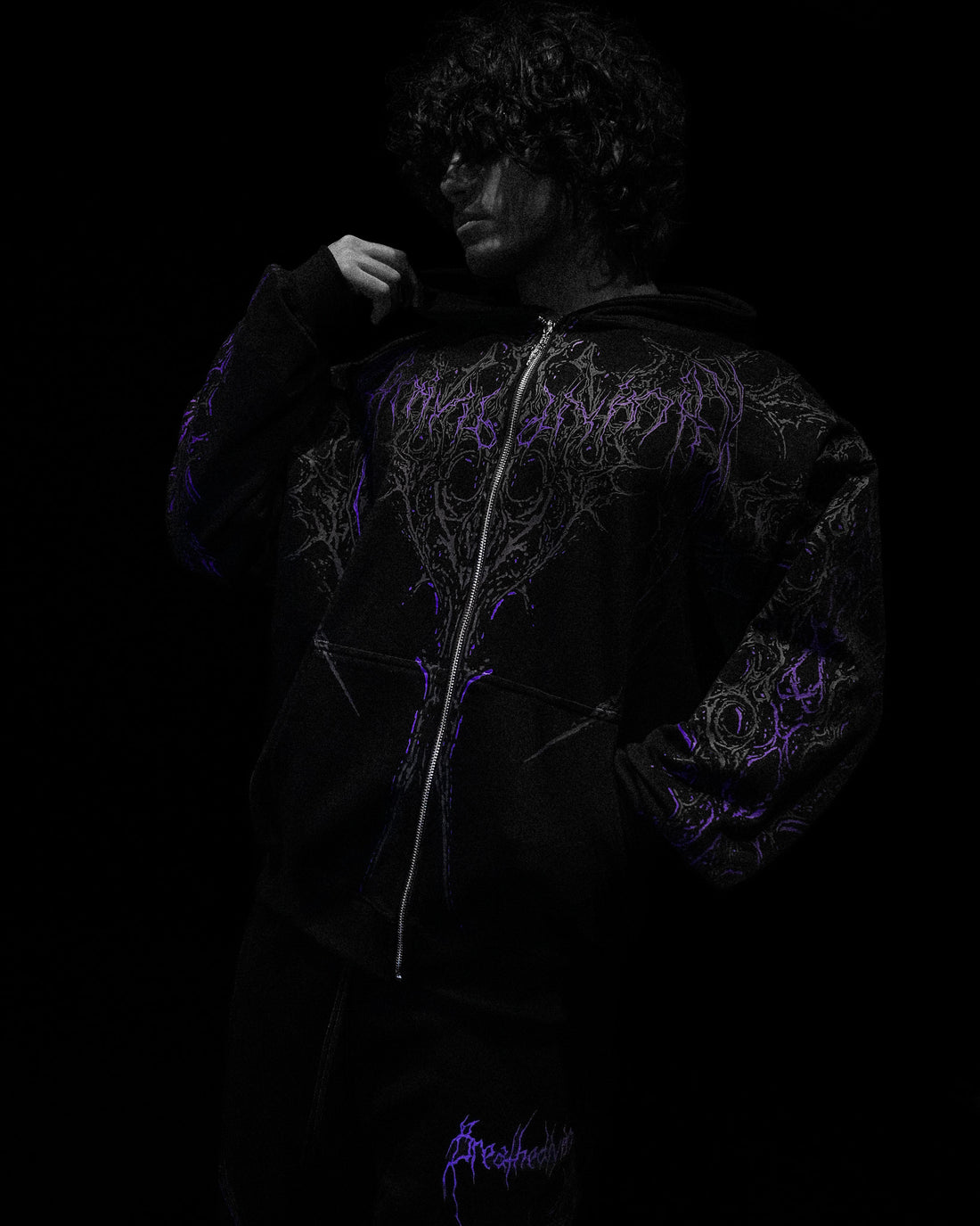 Nocturnal Oversized Zip-up Hoodie [DUSK]
