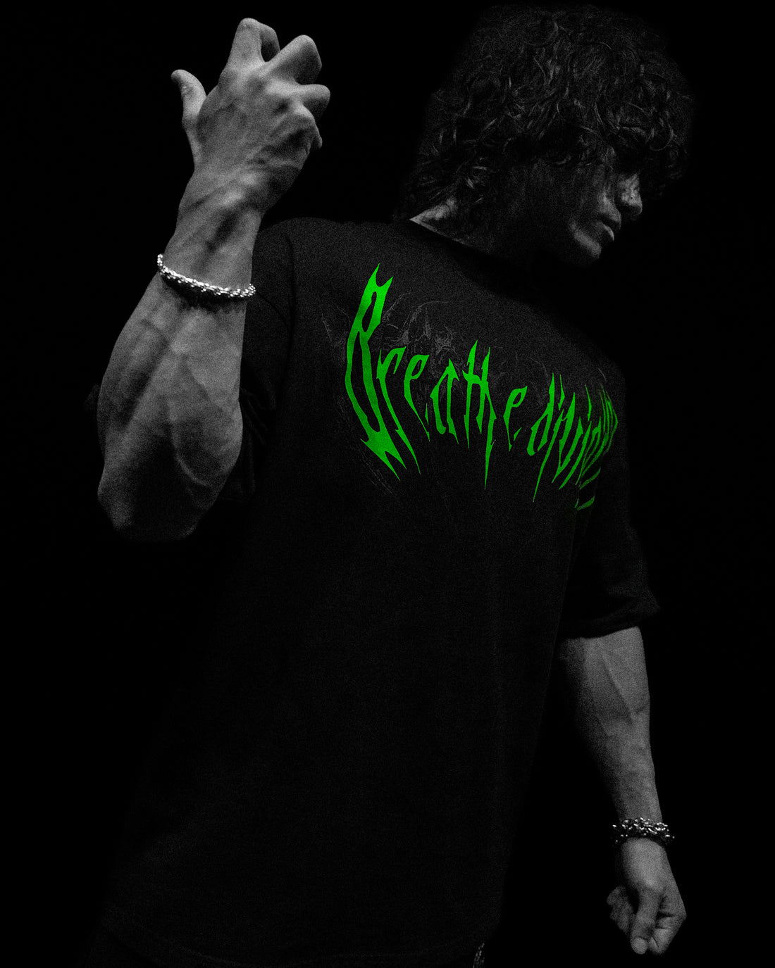 Hollow Souls Oversized T-shirt [NEON GREEN]