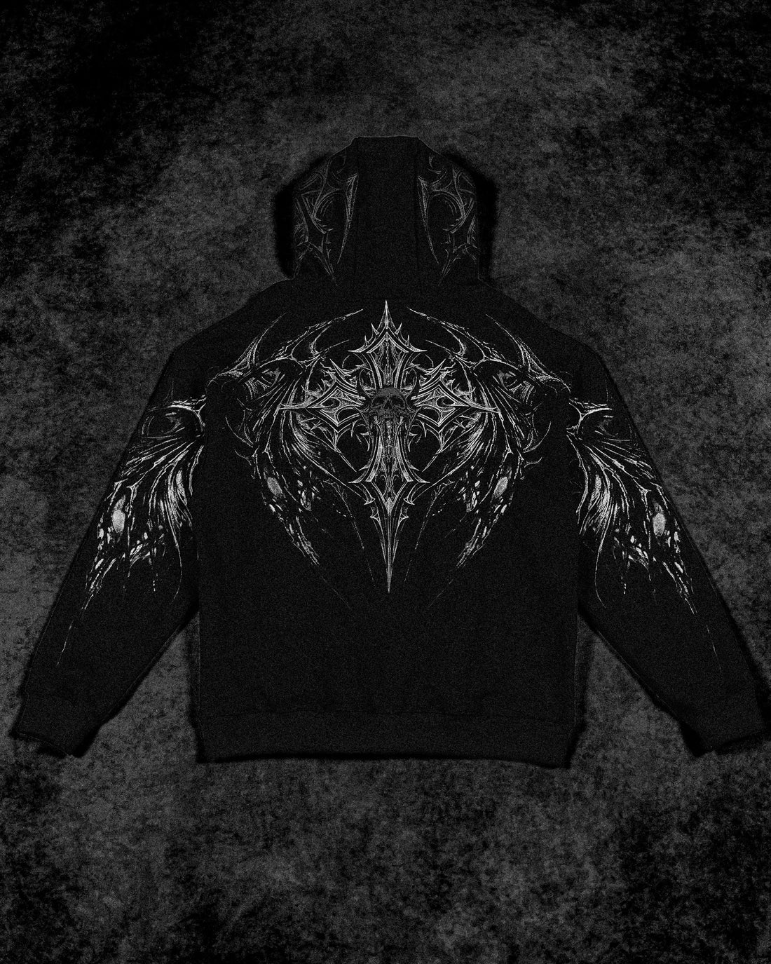 Nightfall Oversized Pullover Hoodie [VOID BLACK]