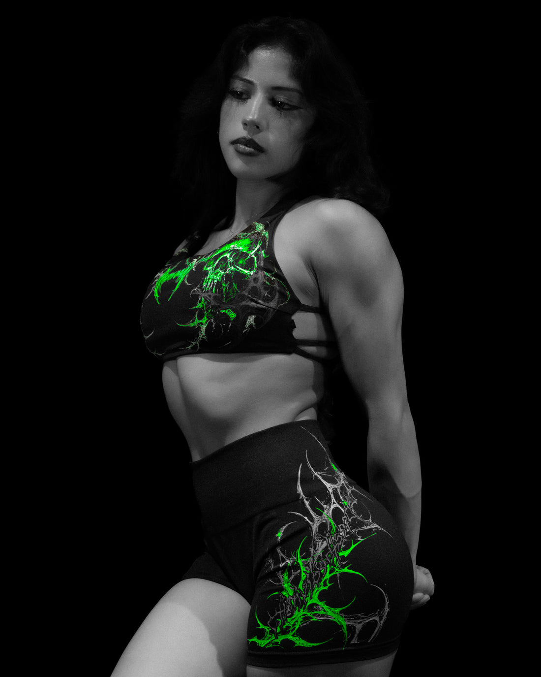 Void Tech™ Death Veil Sports Bra [GLOW IN THE DARK]