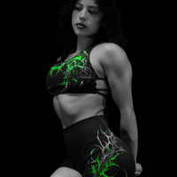 Void Tech™ Death Veil Sports Bra [GLOW IN THE DARK]