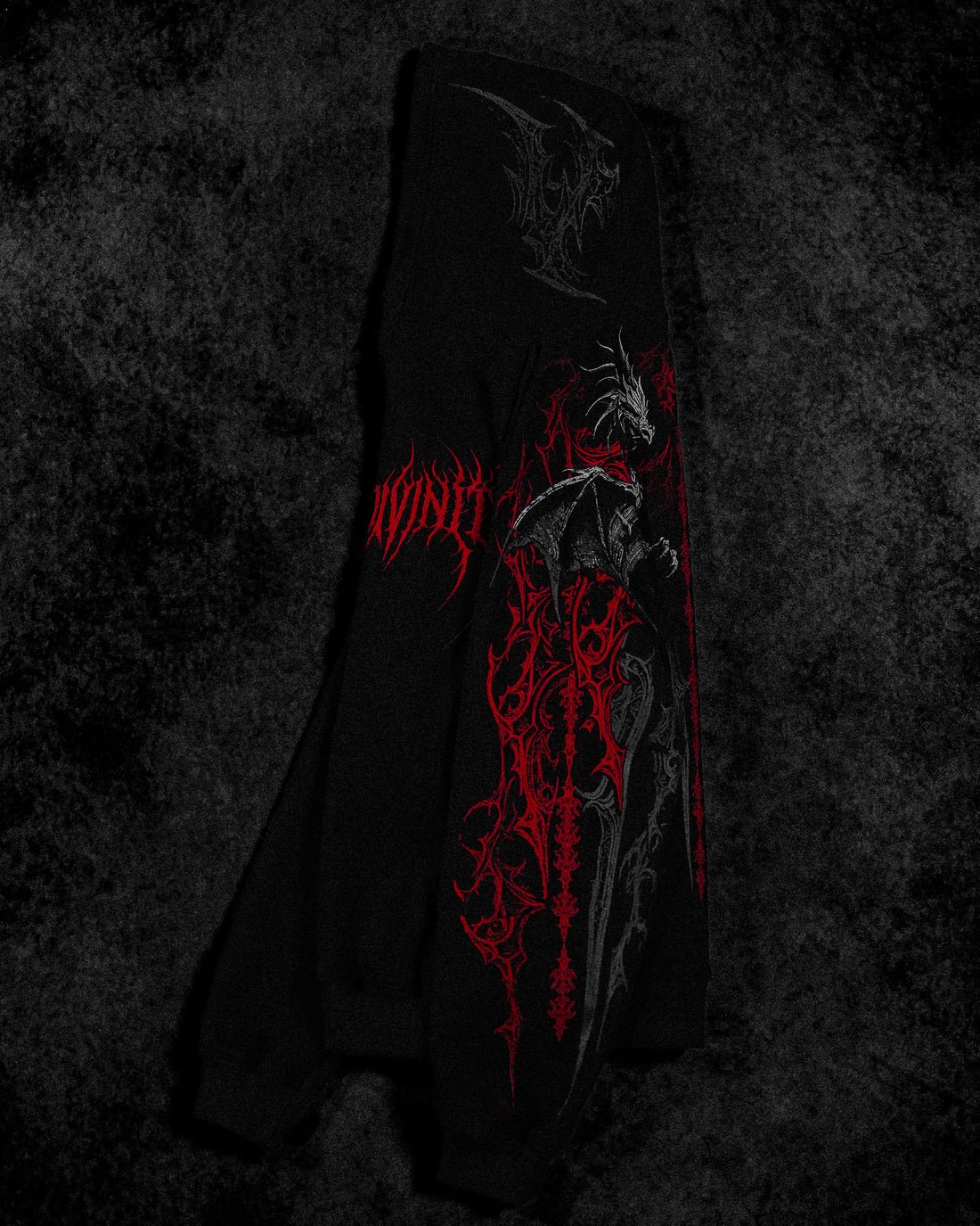 Dragon Blade Oversized pullover hoodie [NIGHTMARE]