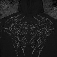 Deathkeeper Oversized Zip-up Hoodie [DARKNESS]