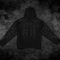 Deathkeeper Oversized Zip-up Hoodie [DARKNESS]