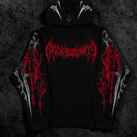 Dragon Blade Oversized pullover hoodie [HEAVENLY RED]