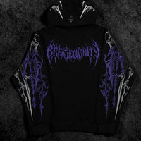 Dragon Blade Oversized Pullover Hoodie [HOLLOW PURPLE]