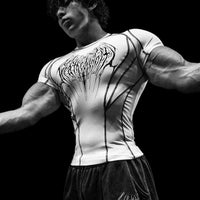 Void Tech™ Arachnid Venom Texture shortsleeve Compression [DIVINE WHITE]