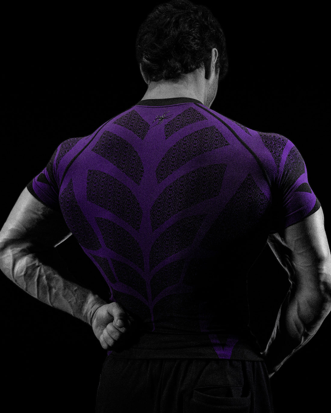 Doom Tech™ Spider-Corpse Short Sleeve Compression [AMETHYST]