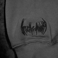 Grim Reaper Embroidered Oversized Zip-up Hoodie [DECAY]