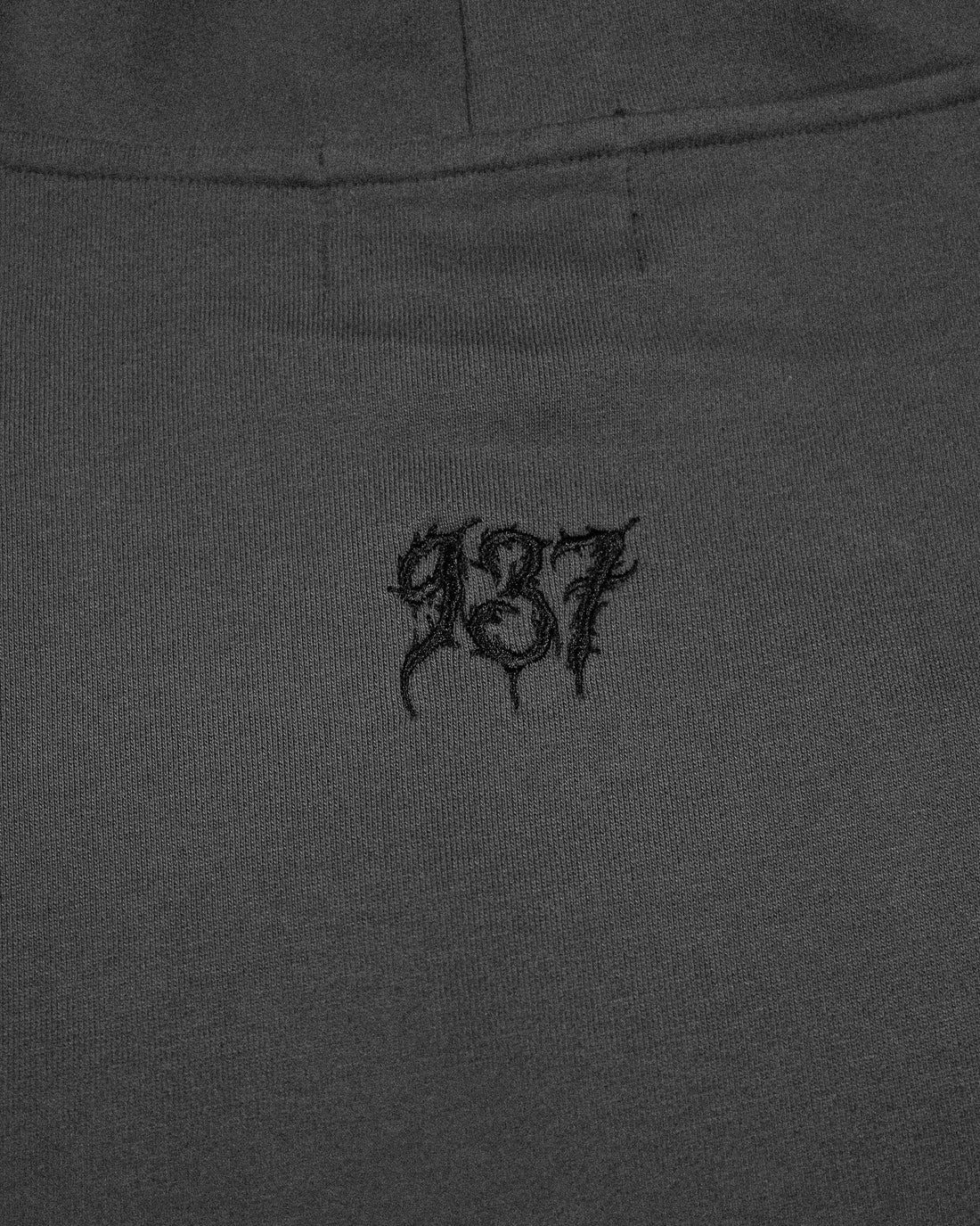 Grim Reaper Embroidered Oversized Zip-up Hoodie [DECAY]
