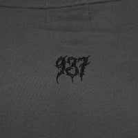 Grim Reaper Embroidered Oversized Zip-up Hoodie [DECAY]