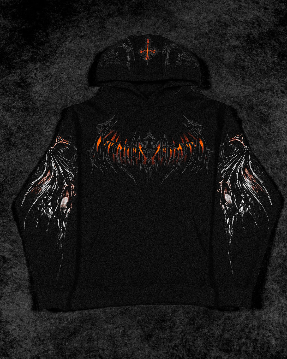 Nightfall Oversized Pullover Hoodie [ORANGE DREAM/SCORCH]