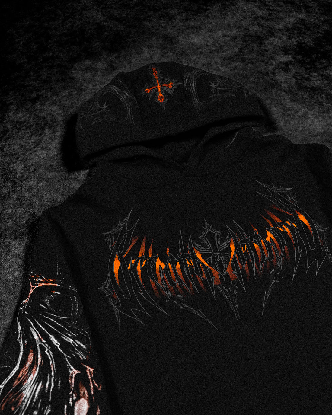 Nightfall Oversized Pullover Hoodie [ORANGE DREAM/SCORCH]