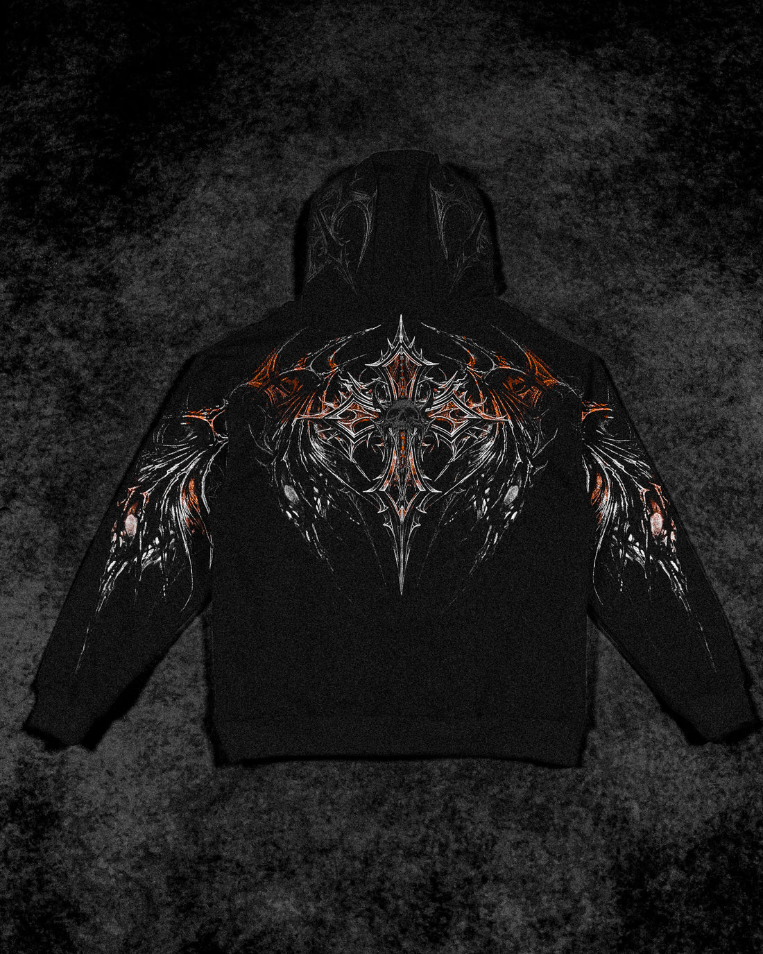 Nightfall Oversized Pullover Hoodie [ORANGE DREAM/SCORCH]
