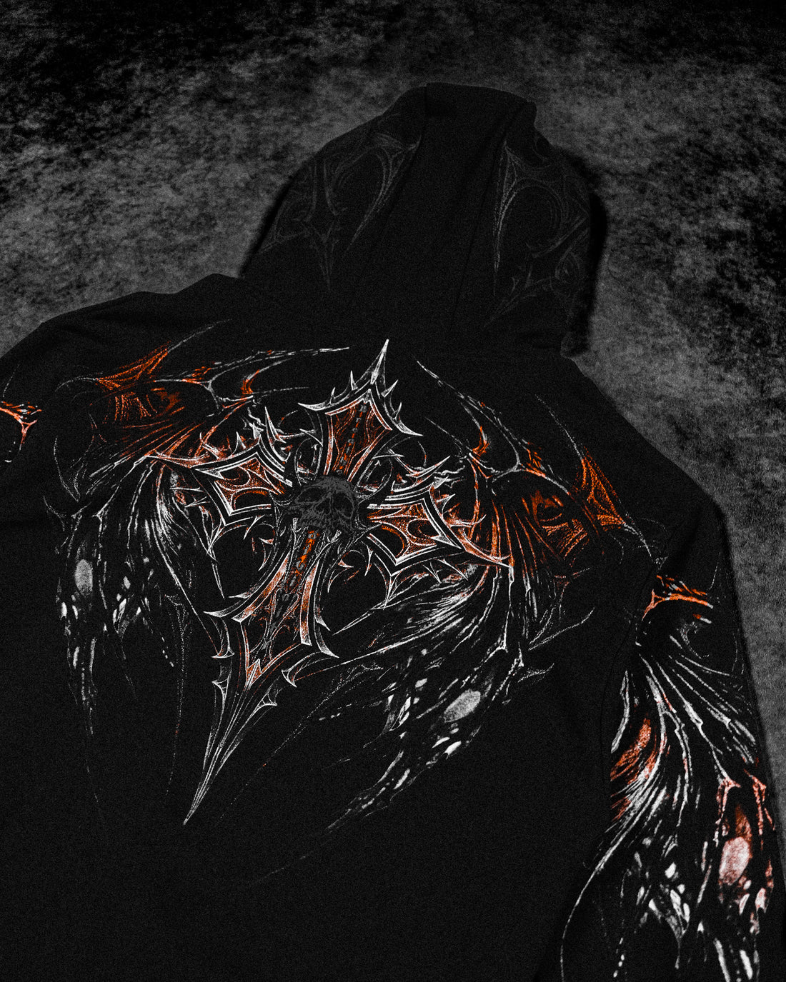 Nightfall Oversized Pullover Hoodie [ORANGE DREAM/SCORCH]